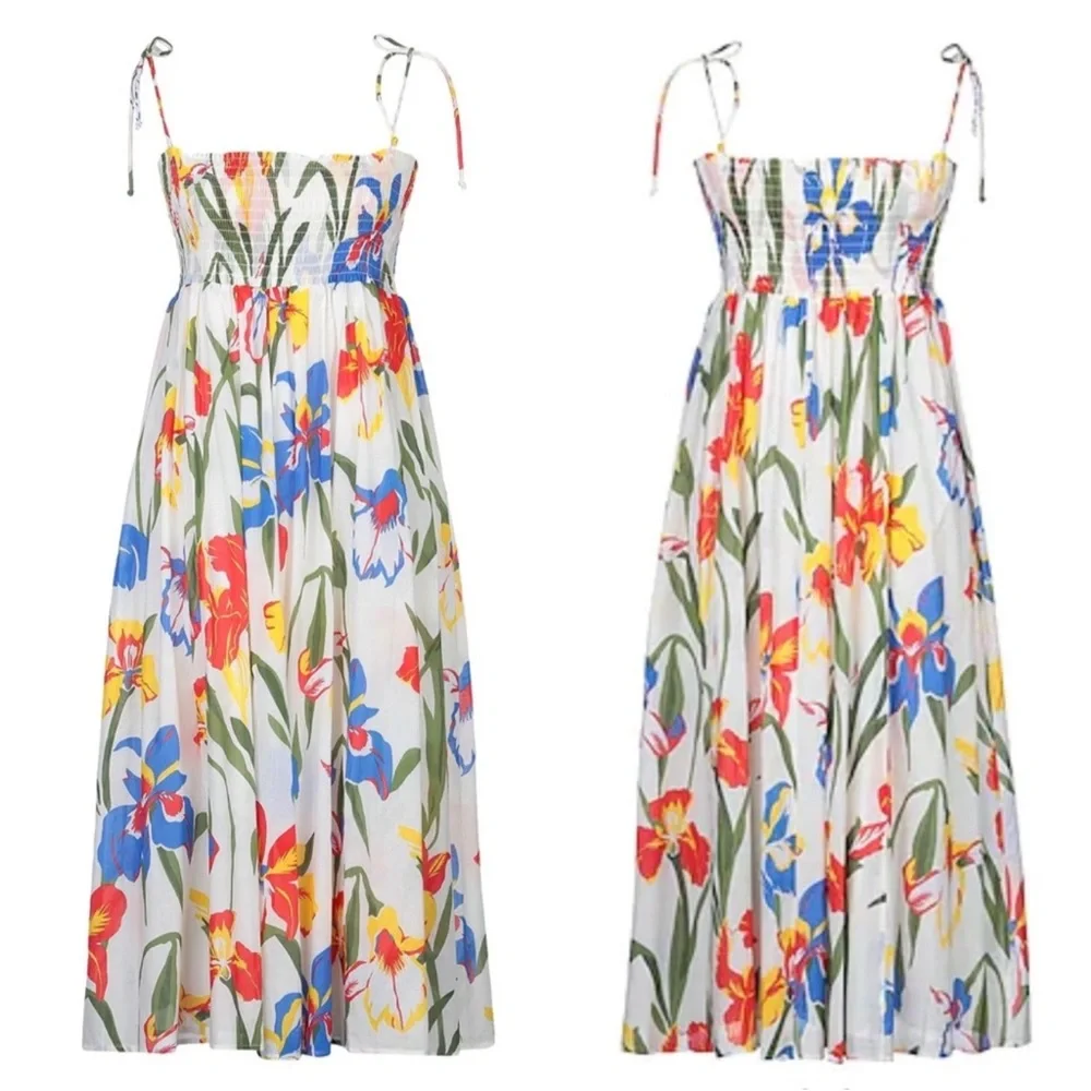 Tory Burch Iris Floral Print Beach Dress